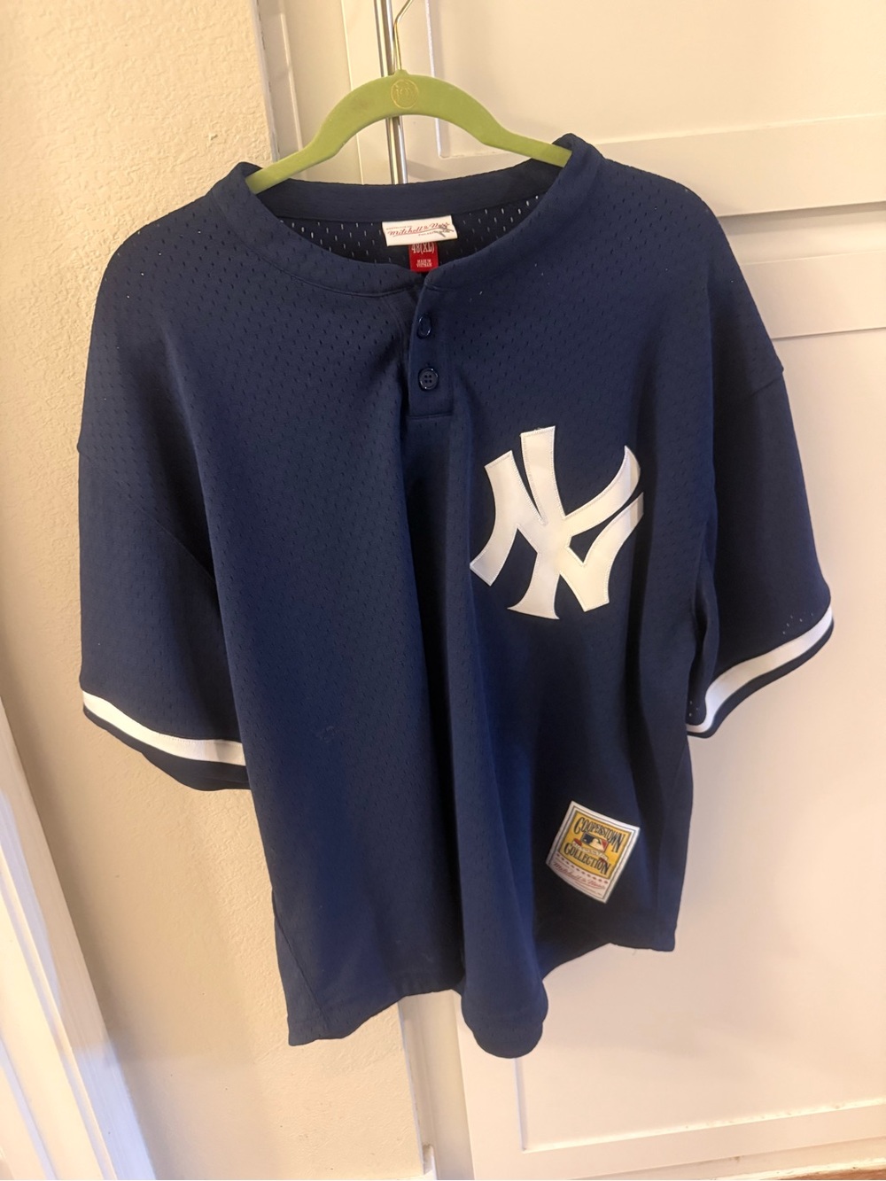 Mitchell & Ness Navy and White New York Yankees Men’s Jersey